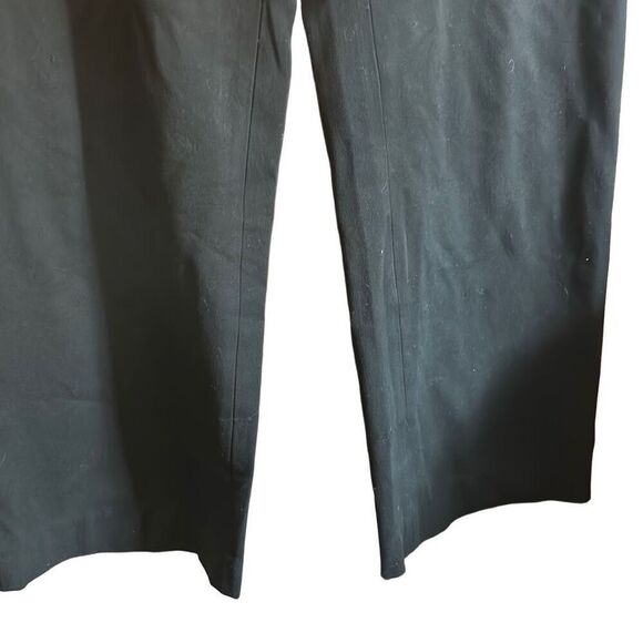 Wide Leg Trousers Black Career Business Casual Work Office Pants - Picture 3 of 5